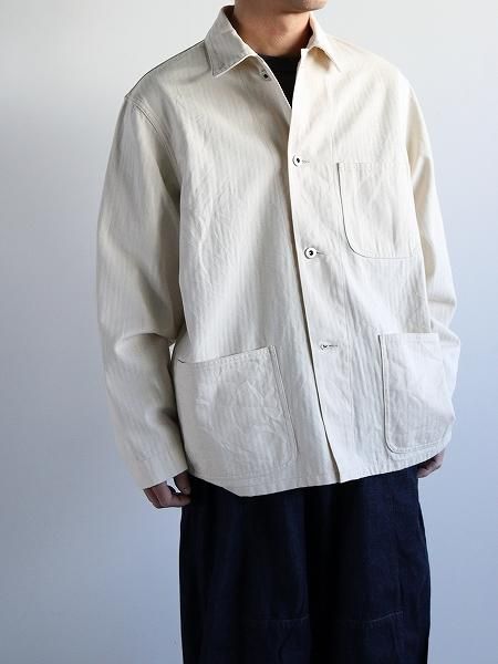 blurhmsROOTSTOCKCotton-HBT P41 Jacket / Natural