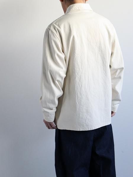 blurhmsROOTSTOCKCotton-HBT P41 Jacket / Natural