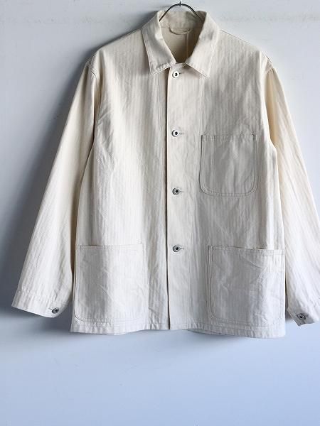 blurhmsROOTSTOCKCotton-HBT P41 Jacket / Natural