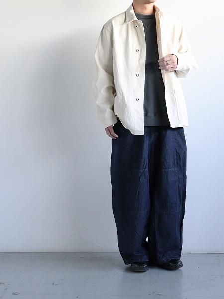 blurhmsROOTSTOCKCotton-HBT P41 Jacket / Natural