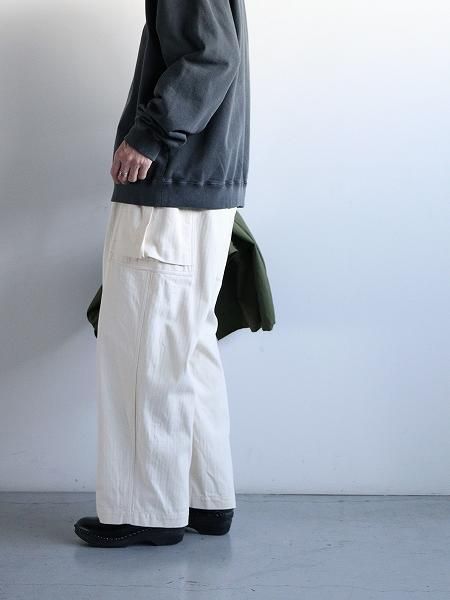 blurhms ROOTSTOCK Cotton-HBT 43 Pants / Natural blurhms ROOTSTOCK Cotton-HBT 43 Pants / Natural