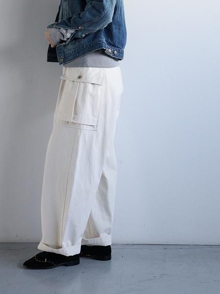 blurhms ROOTSTOCK Cotton-HBT 43 Pants / Natural