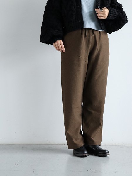 blurhms ROOTSTOCKSoft&Hard Sweat Pants / KhakiBrown