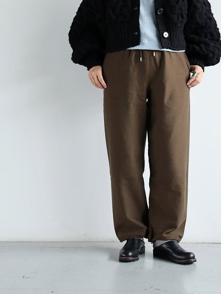 blurhms ROOTSTOCKSoft&Hard Sweat Pants / KhakiBrown