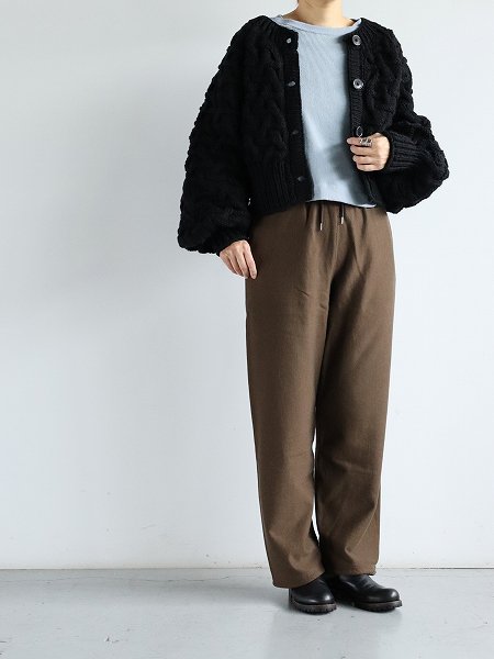 blurhms ROOTSTOCKSoft&Hard Sweat Pants / KhakiBrown