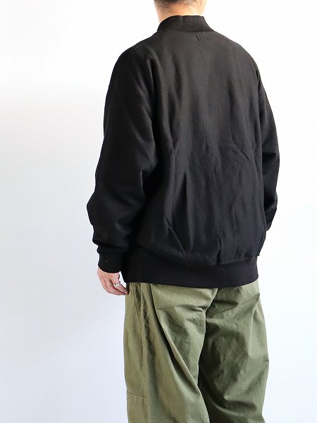 blurhmsROOTSTOCK Soft&Hard Sweat Snap Cardigan / Black