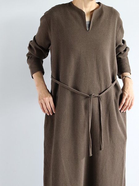 blurhms ROOTSTOCK Rough&Smooth Thermal Over Neck Dress L/S