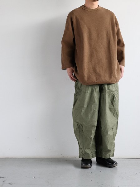 blurhms ROOTSTOCKRough&Smooth Thermal Baseball Tee / col.CAMEL