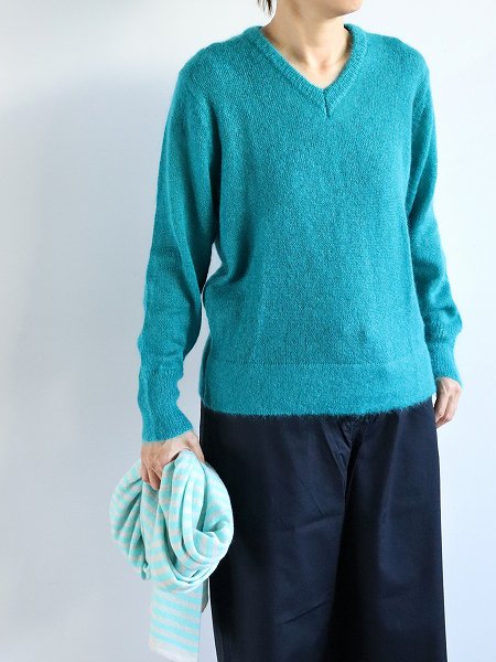 eleven 2nd / ֥󥻥ɡKid Mohair Wool V-neck Jumper