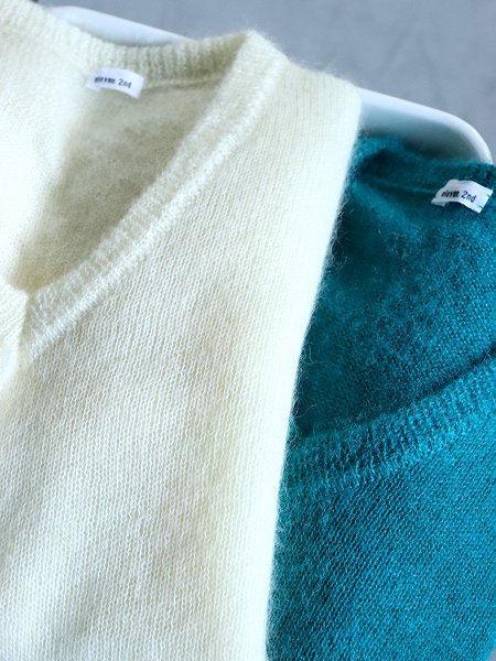 eleven 2nd / ֥󥻥ɡKid Mohair Wool V-neck Jumper