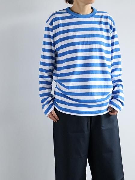 eleven 2ndCotton Border Jersey Long T-shirt / Mens