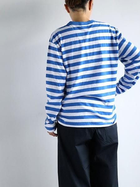 eleven 2ndCotton Border Jersey Long T-shirt / Mens