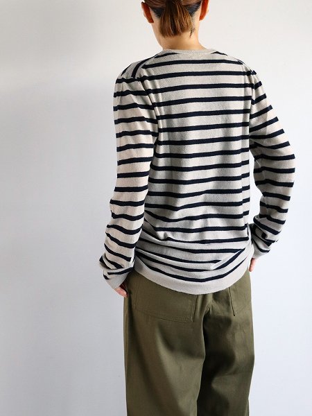 eleven 2nd / ֥󥻥ɡCashmere no.2 - Mens Round Neck Border  / ߥ 󥺥饦ɥͥåܡ