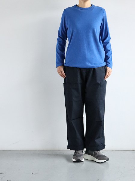 eleven 2ndPlain Cotton Jersey Long T-shirt / col.Ink Blue