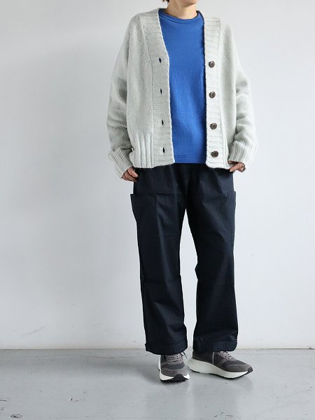 eleven 2ndPlain Cotton Jersey Long T-shirt / col.Ink Blue