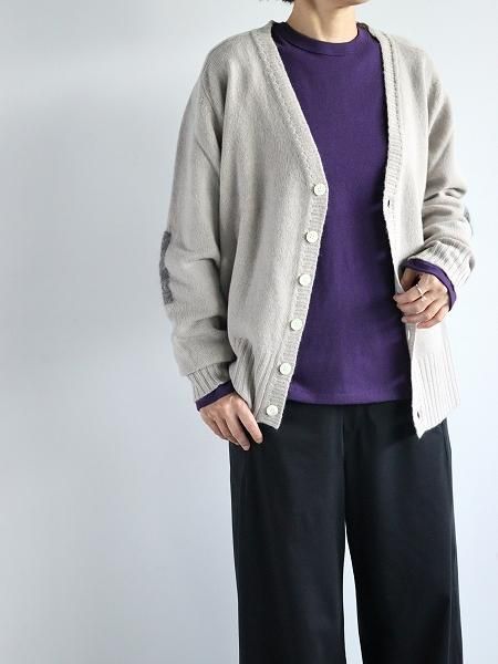 eleven 2ndPlain Cotton Jersey Long T-shirt / Purple