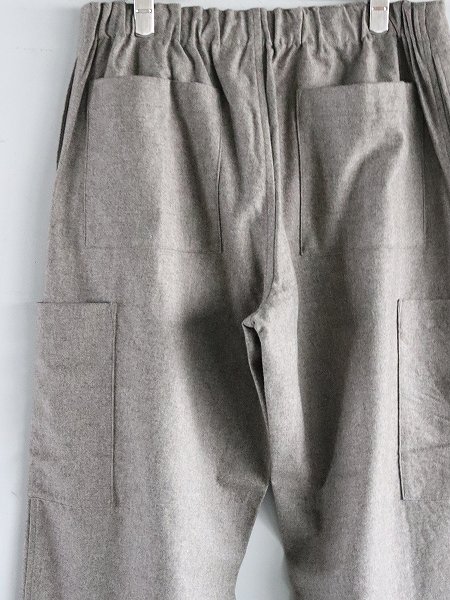 eleven 2ndWool Flannel Cargo Pants / Beige