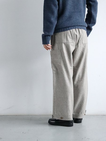 eleven 2ndWool Flannel Cargo Pants / Beige