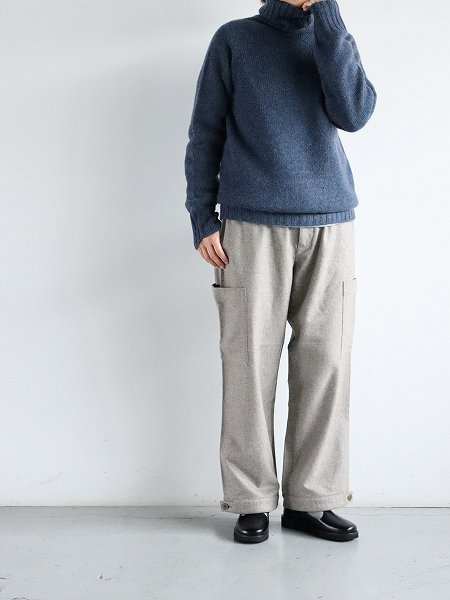 eleven 2ndWool Flannel Cargo Pants / Beige