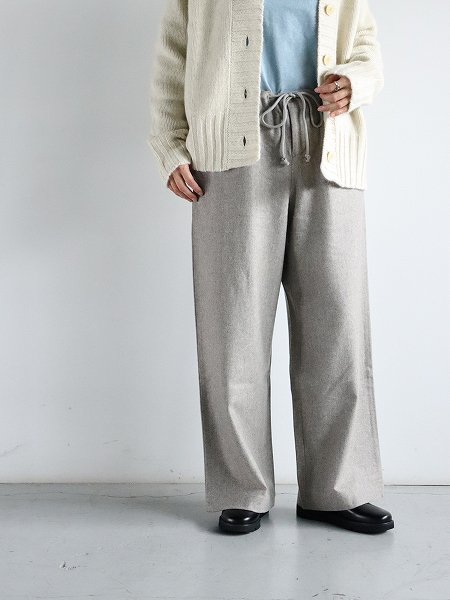 eleven 2nd / ֥󥻥ɡWool Flannel Wide Pants / Beige (եͥ磻ɥѥ)