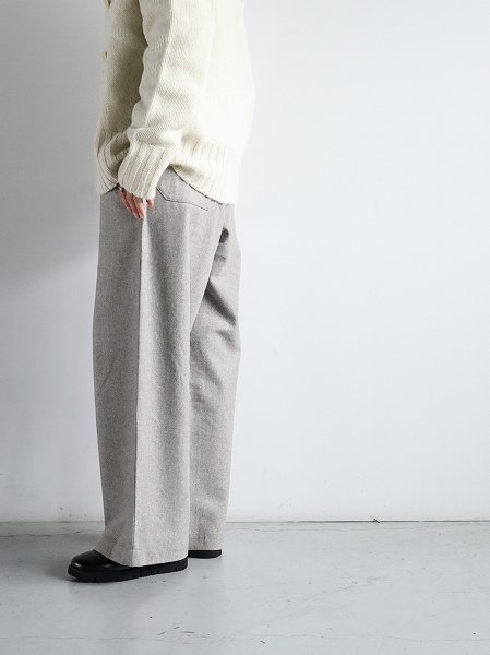 eleven 2nd / ֥󥻥ɡWool Flannel Wide Pants / Beige (եͥ磻ɥѥ)