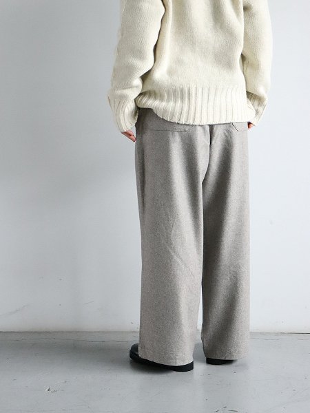 eleven 2nd / ֥󥻥ɡWool Flannel Wide Pants / Beige (եͥ磻ɥѥ)