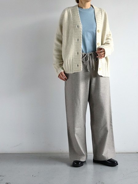 eleven 2nd / ֥󥻥ɡWool Flannel Wide Pants / Beige (եͥ磻ɥѥ)