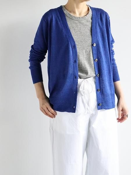eleven 2nd / イレブンセカンド Fine Linen V-neck Cardigan