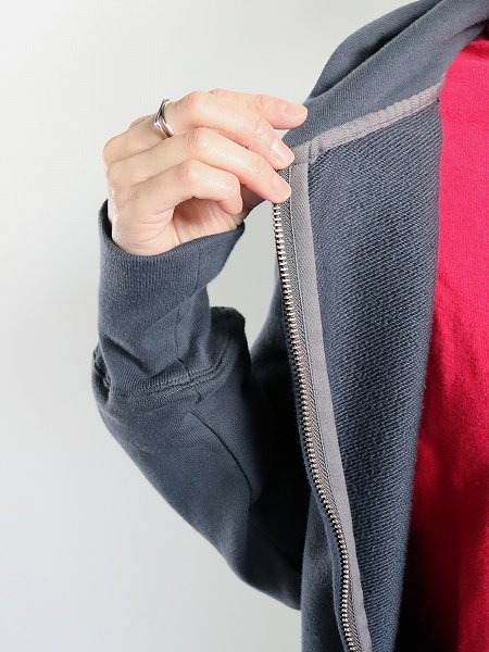 eleven 2nd　Cotton Sweat Jersey Hooded Zip-up