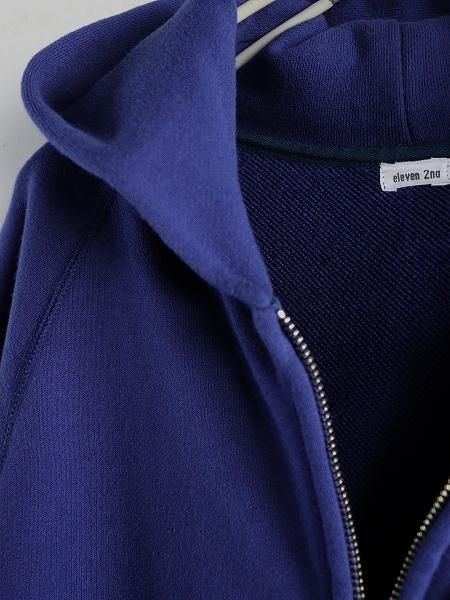 eleven 2ndCotton Sweat Jersey Hooded Zip-up