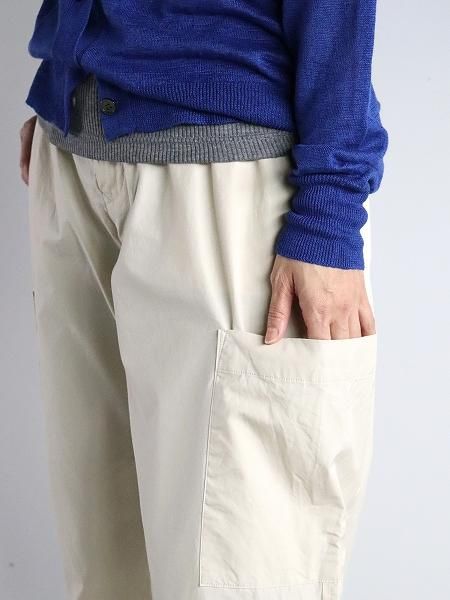 eleven 2nd Fine Cotton Broad Cargo Pants / Ivory