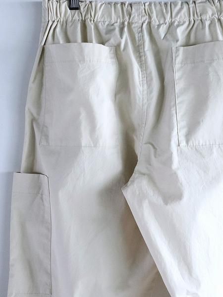 eleven 2nd Fine Cotton Broad Cargo Pants / Ivory