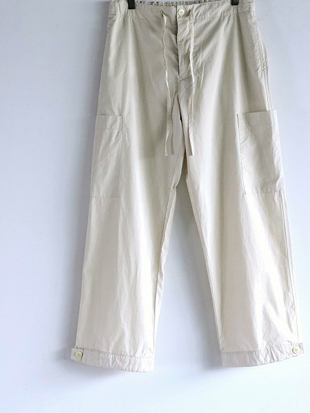 eleven 2ndFine Cotton Broad Cargo Pants / Ivory