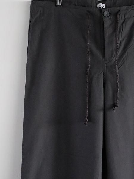 eleven 2nd Fine Twill Cotton Wide Pants / Drab