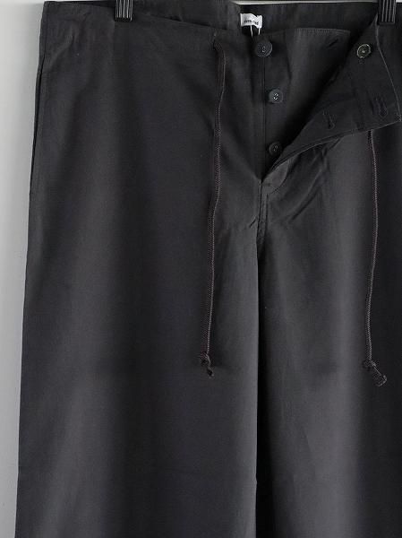 eleven 2nd Fine Twill Cotton Wide Pants / Drab
