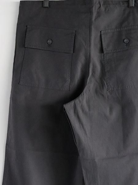 eleven 2nd Fine Twill Cotton Wide Pants / Drab