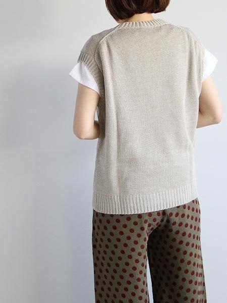 eleven. 2nd リネンシルク　slip over eleven 2nd / イレブンセカンド Silk Plating Linen Slipover