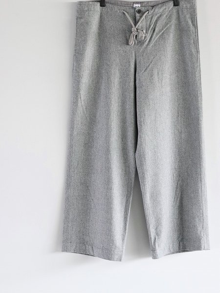 eleven 2nd / ֥󥻥ɡWool Flannel Wide Pants /  Lt.grey (եͥ磻ɥѥ)