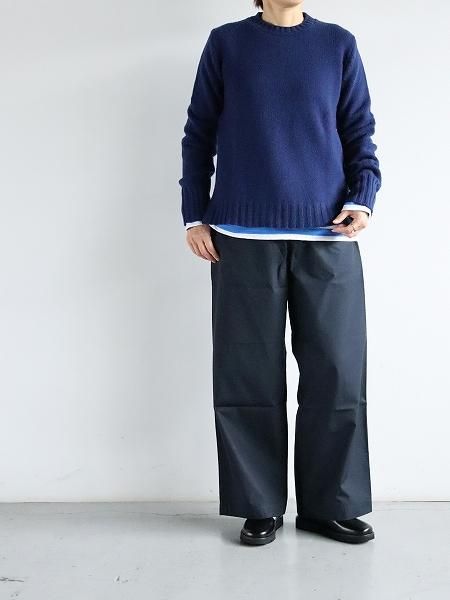 eleven 2nd ワイドパンツ eleven 2nd｜イレブンセカンド｜コットンワイドパンツ｜スレート