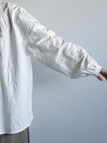 kijinokanoseigather blouse / fractal WH (KJ502AW47)