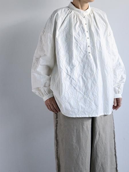 kijinokanoseigather blouse / fractal WH (KJ502AW47)