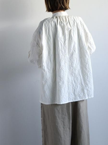 kijinokanoseigather blouse / fractal WH (KJ502AW47)