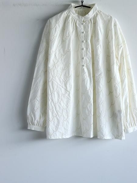 kijinokanoseigather blouse / fractal WH (KJ502AW47)