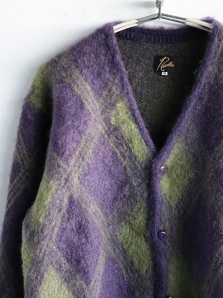 NEEDLES Mohair Cardigan - Argyle (#NS278)