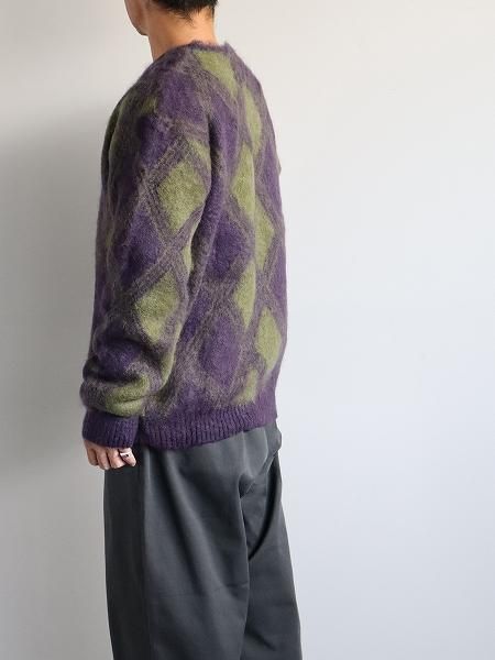 NEEDLES Mohair Cardigan - Argyle (#NS278)