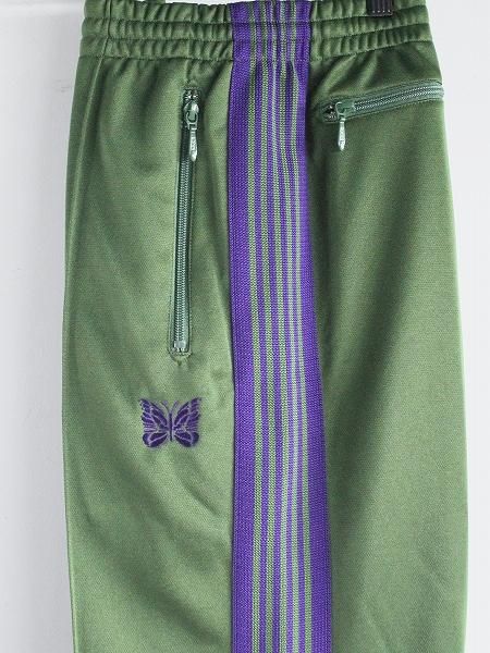 NEEDLESZipped Track Pant - Poly Smooth / Ivy Green (ˡɥ륺 åץɥȥåѥ)