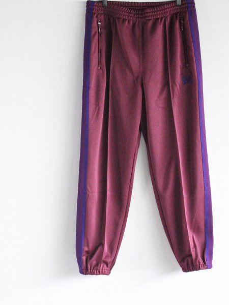 NEEDLESZipped Track Pant - Poly Smooth / Wine (ˡɥ륺 åץɥȥåѥ)