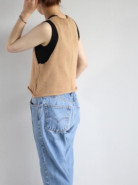 nido (˥) COTTON TANK-TOP