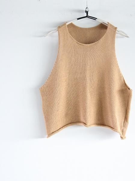 nido (˥) COTTON TANK-TOP