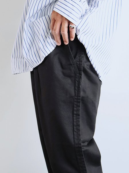 Sans limite ゴムパンツ　CHINO CLOTH GOMME PANTS / BLACK